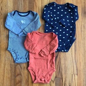 carter’s | onesie trio bundle | size 6 months